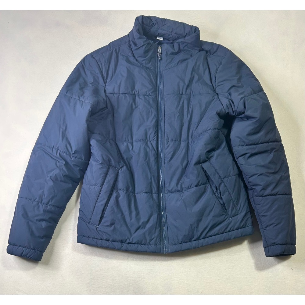 REI Co-op Mens Navy Blue‎ Insulated Puffer Jacket Full Zip Size Medium